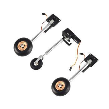 Nose/Main Servoless Electric Retractable Landing Gear Anti-vibration Landing Gear With Wheels 210mm for 4-6kg RC Airplane