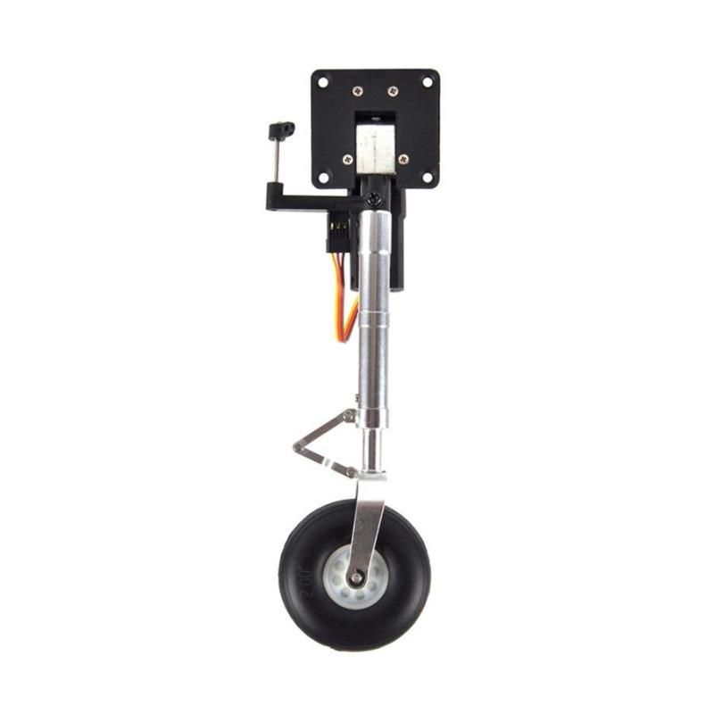 Electric Servoless Retractable Landing Gear Anti-vibration Landing Gear With Wheels for 5-6kg RC P47 Plane