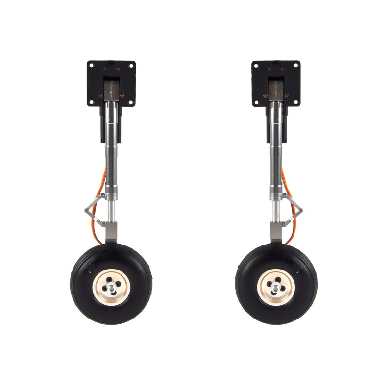 2pcs Main Electric Servoless Retract Landing Gear For 5-6kg Zero Flighter Plane