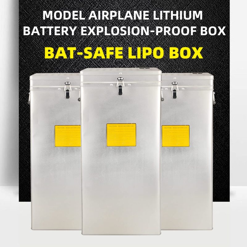 Double Walled Steel Fireproof Box Li Batteries Explosion-proof Box Safety Protection Case For RC Airplane Drone FPV Car Boat