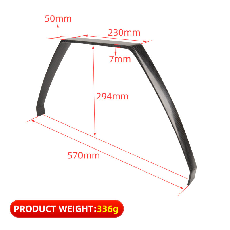 Carbon Fiber Landing Gear Support Frame for RC Fix Wing Airplane