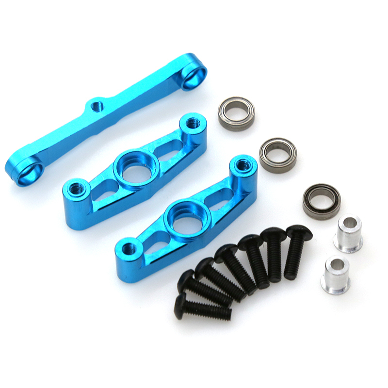 Full Set TAMIYA TT02 Metal Upgrade Parts Steering Cup Front Rear Arm Shock Absorber Mount Steering Rod For RC Car TT-02