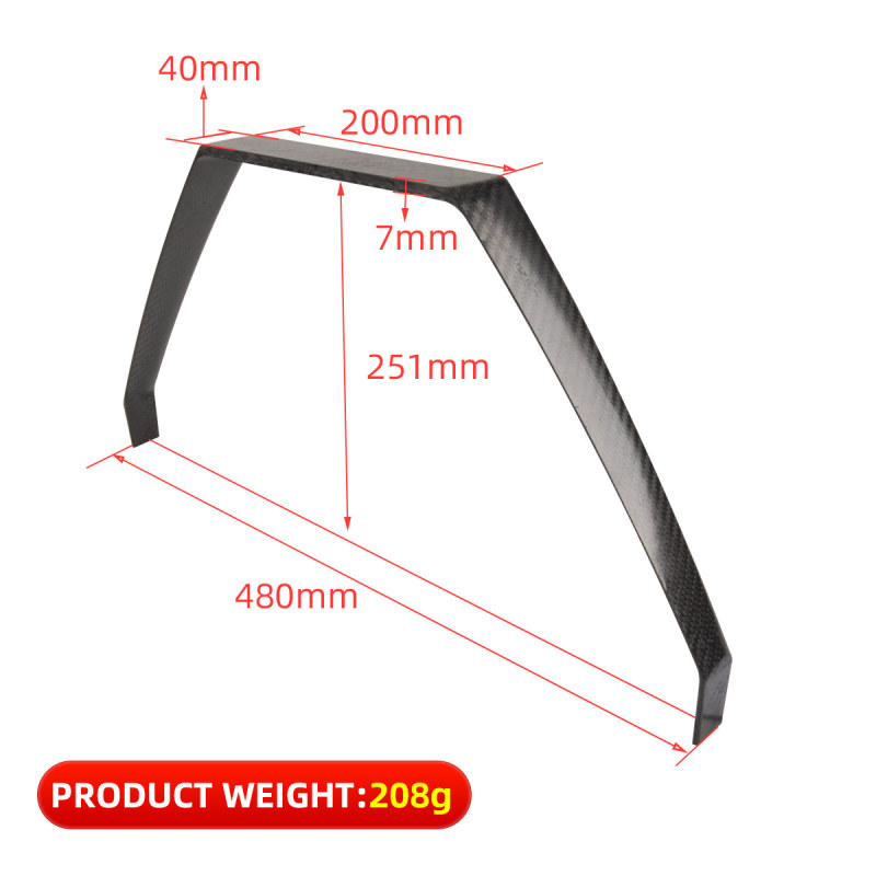 Carbon Fiber Landing Gear Support Frame for RC Fix Wing Airplane