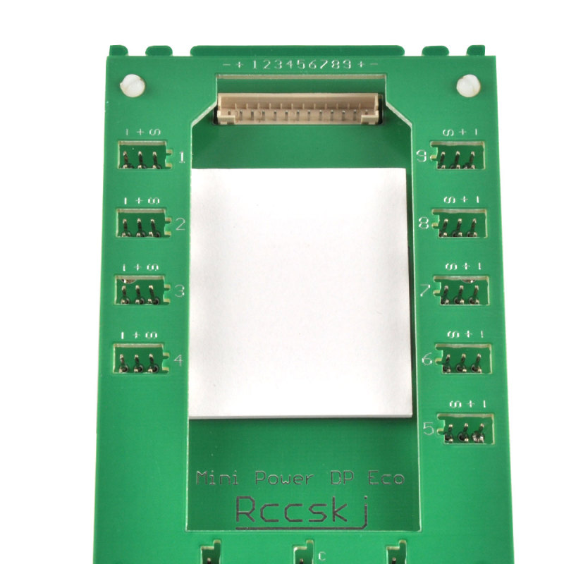 Green Mini Servo Section Board w/ Dual Power Input and Switch