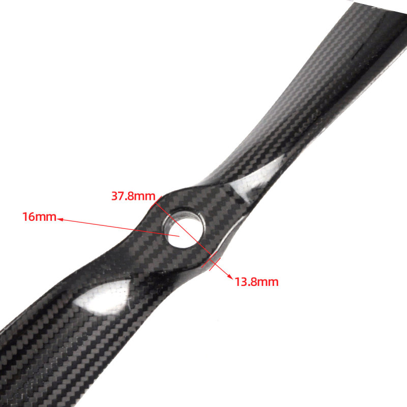 1Pair Carbon Fiber Propeller 22x20/ 22x22 for F3A RC Airplane Model