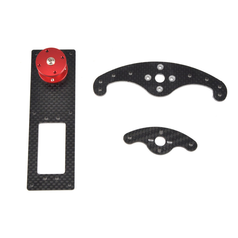 Carbon Fiber Vertical Rudder Mount / Rudder Tray Set for 20-50CC Airplane