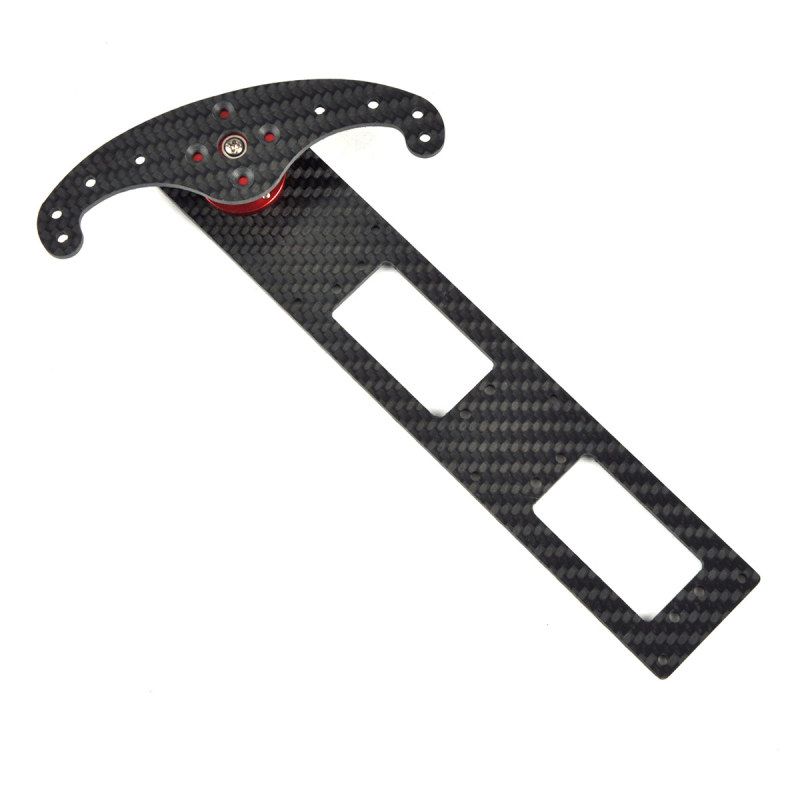 Carbon Fiber Vertical Rudder Mount/Rudder Tray Set for 50-150CC Airplane