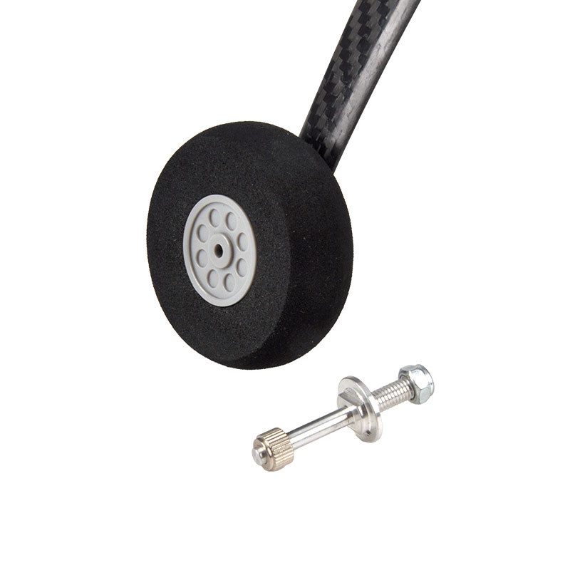 1Set Carbon Fiber Landing Gear YAK 30E 50E W/ Sponge Wheel DIY Kit for RC Airplane Model