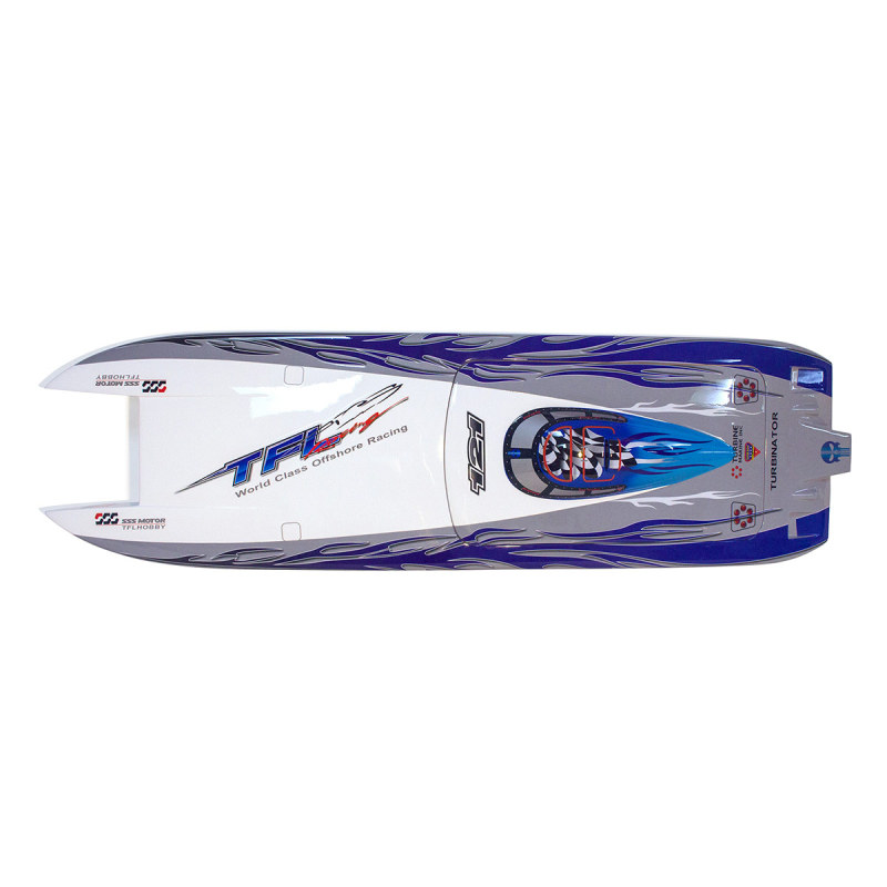 TFL 1133 Zonda Cat Fiberglass RC Electric Boat Outside Toys Two Color for Choose Black /Blue