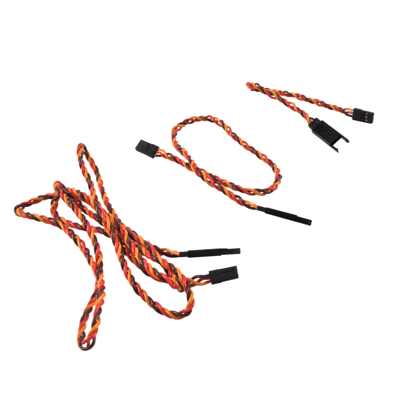 5PCS/lot Servo Extension Wire Twisted Cable Leads 15cm 30cm 100cm for Fixwing Aircarft RC Model Airplane Futaba JR Servos Motor
