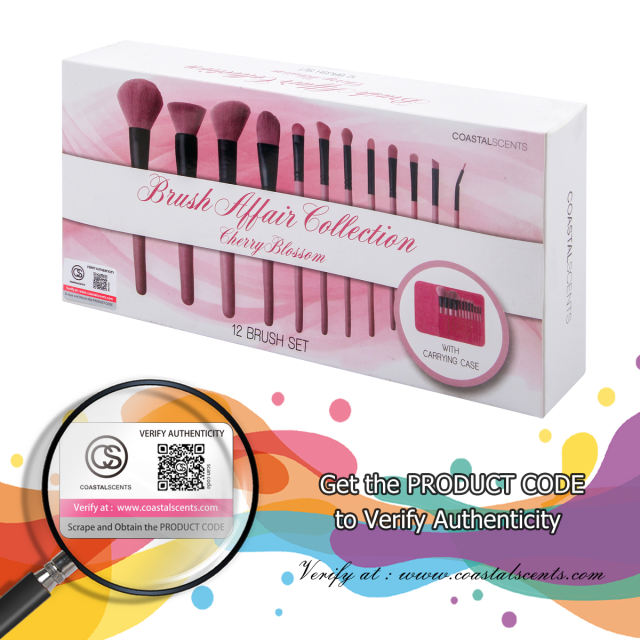 Brush Affair Collection Cherry Blossom 12 Piece Brush Set