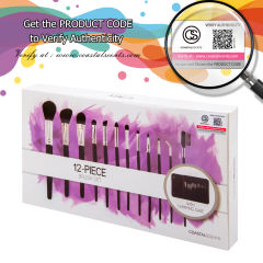 Brush Affair Collection Powder Black 12 Piece Brush Set