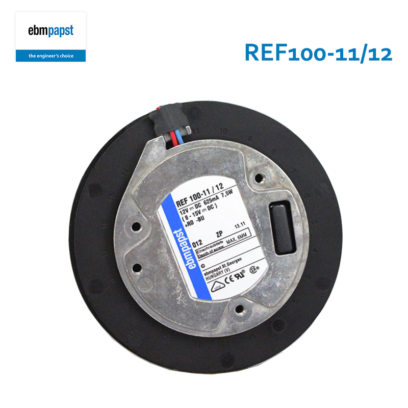 ebmpapst dc centrifugal fan 12v 100mm centrifugal fan 100×25mm 625mA 7.5W REF100-11/12