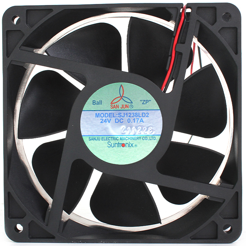 SANJUN freezer cooling fan 24v inverter cooling fan 120×120×38mm 0.17A SJ1238LD2