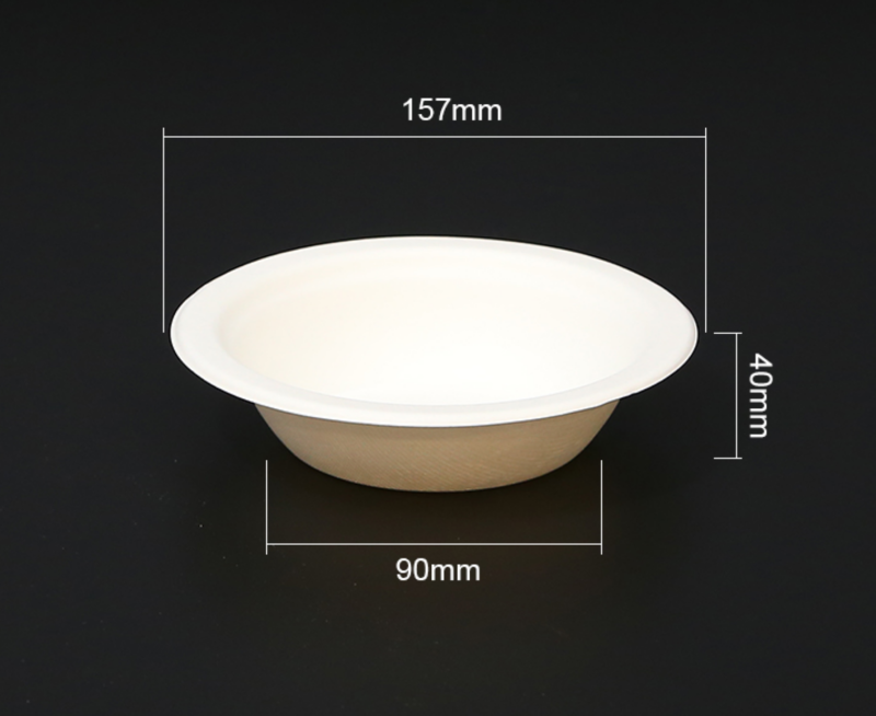 Biodegradable bagasse bowl