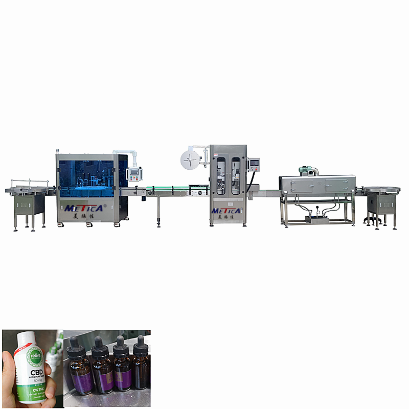 Automatic Small Volume Filling Capping Labeling Machine Line for Dropper Bottle And Small Bottle