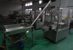 Automatic powder filling and capping machine in one