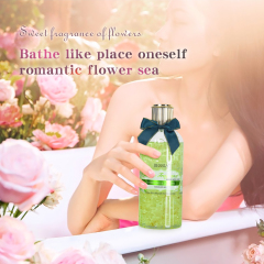 wholesale 750ml rose fragrance whitening shower gel