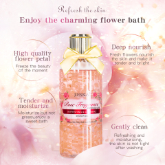 wholesale 750ml rose fragrance whitening shower gel