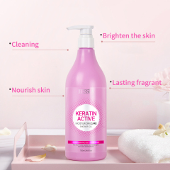 wholesale 730ml keratin whitening shower gel