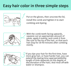 home use augeas 100ml semi-permanent black hair color cream