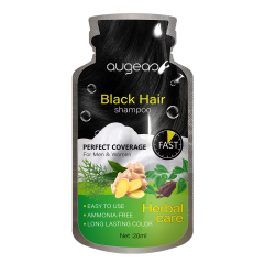 augeas 20ml sachet herbal hair dye shampoo
