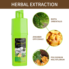 2023 augeas new arrival 200ml herbal hair dye shampoo