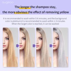 450ml no yellow anti-brassy silver purple shampoo