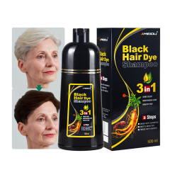 Meidu wholesale black herbal dark coffee chestnut brown hair dye color shampoo