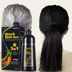 Meidu wholesale black herbal dark coffee chestnut brown hair dye color shampoo