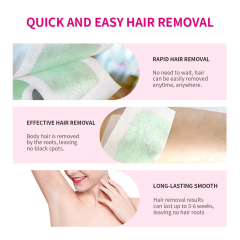 wholesale OEM private label Meidu factory 40 strips instant painless depilatory paper body leg face hair removal wax strip