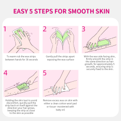 wholesale OEM private label Meidu factory 40 strips instant painless depilatory paper body leg face hair removal wax strip