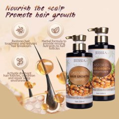 500ml Wholesale castor oil smooth repair anti hair loss hair growth conditioner