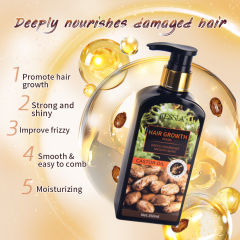 Jiessia 350ml hair care treatment smooth castor oil repair damaged anti hair loss hair growth mask
