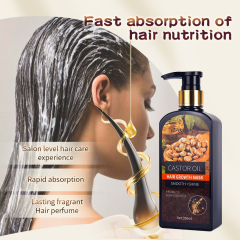 350ml wholesale hair care treatment castor oil repair damaged hair growth mask anti hair loss hair mask