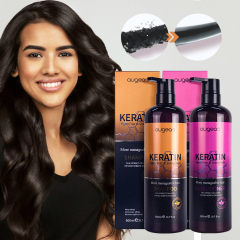 New private label wholesale repair damaged hair care treatment keratin shampoo and conditioner