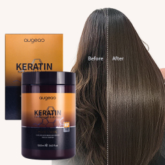 Augeas private label hair care treatment anti frizz smooth repair damaged keratin hair mask