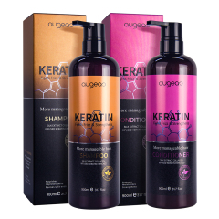 New private label wholesale repair damaged hair care treatment keratin shampoo and conditioner