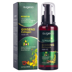 Augeas Hair care Treatment herbal keratin ginger collagen essential Serum Nourishing Hair Oil