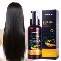 Meidu Hair care Treatment herbal keratin ginger collagen essential Serum Nourishing long Hair Oil