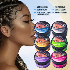 private label braid molding strong hold styling edge control hair wax for women men
