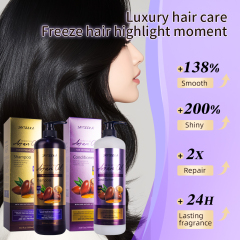 Wholesale hair care treatment anti frizz collagen scalp care argan oil hair mask shampoo conditioner hair care set