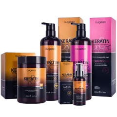 private label wholesale repair damaged hair care treatment keratin shampoo and conditioner set