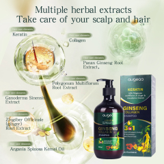 Wholesale Augeas collagen herbal natural karatin anti dandruff control oil hair shampoo