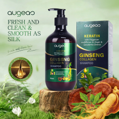 Wholesale Augeas collagen herbal natural karatin anti dandruff control oil hair shampoo