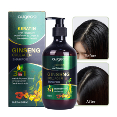 Wholesale Augeas collagen herbal natural karatin anti dandruff control oil hair shampoo