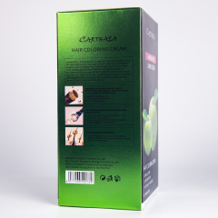 Carthaea permanent professional cover gray white dye black hair color cream