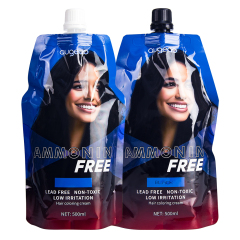 Augeas permanent professional salon blackening cover gray white dye black hair color cream