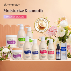 Wholesale anti frizz repair damaged hair care treatment coconut oil shampoo and conditioner