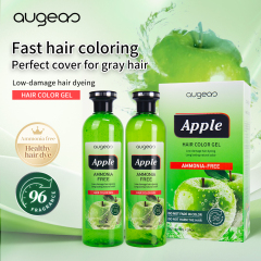 Augeas permanent salon blackening cover gray white dye black hair color gel